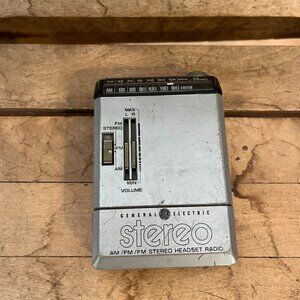 General Electric am/fm Vintage Stereo Headset Radio  GE-7-1000a